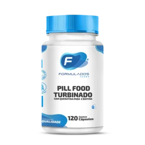 Pill Food Turbinado Com Queratina, Paba, Biotina 120 Cápsulas