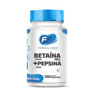 Cloridrato De Betaína 150 Mg + Pepsina 50 Mg 120 Cápsulas