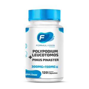 Polypodium Leucotomos 300mg + Pinus Pinaster 150mg 120 Cápsulas