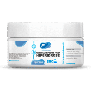 Antitranspirante para hiperidrose creme 30g