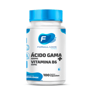 Ácido Gama 500mg e Vitamina B6 100 Cápsulas
