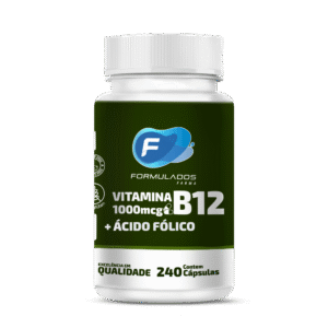 Vitamina B-12 1000mcg + Ácido Fólico – 240 Cápsulas